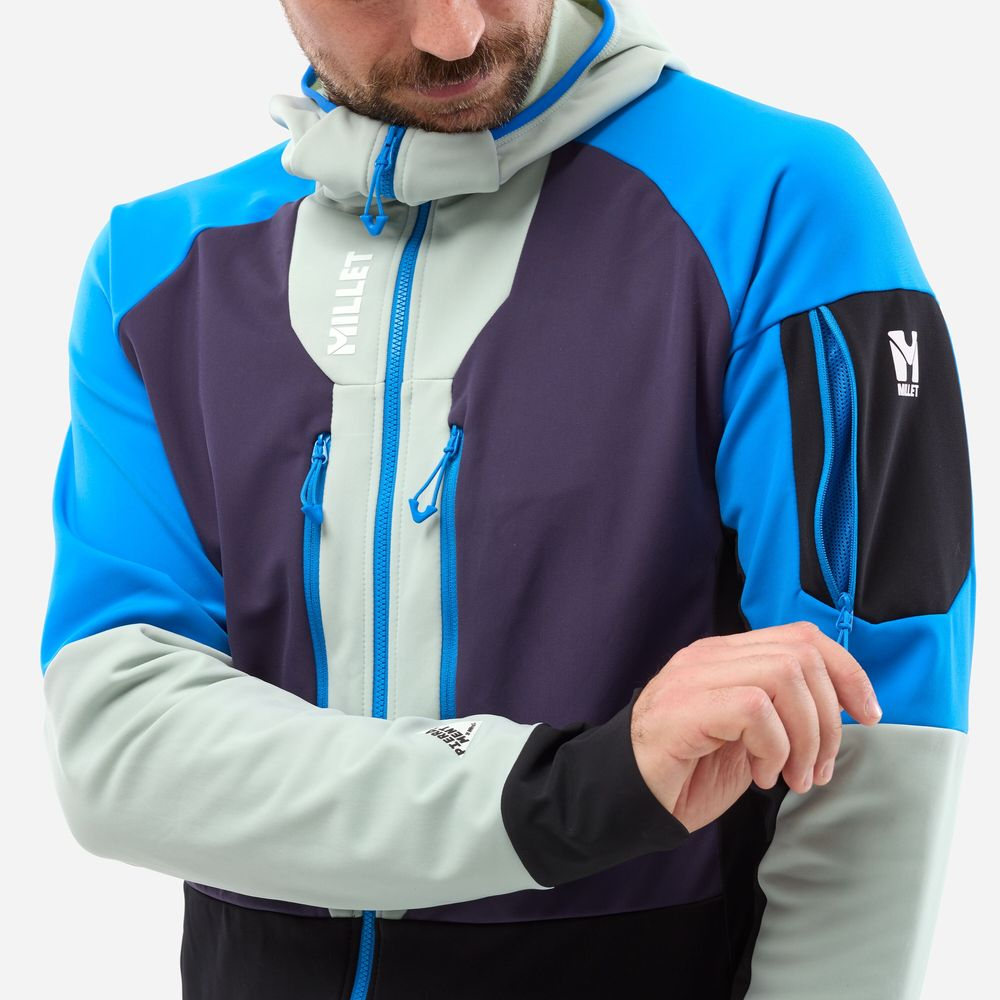 Polaire Pierra Ment Hoodie Purple Velvet Seaweed - Veste | Millet