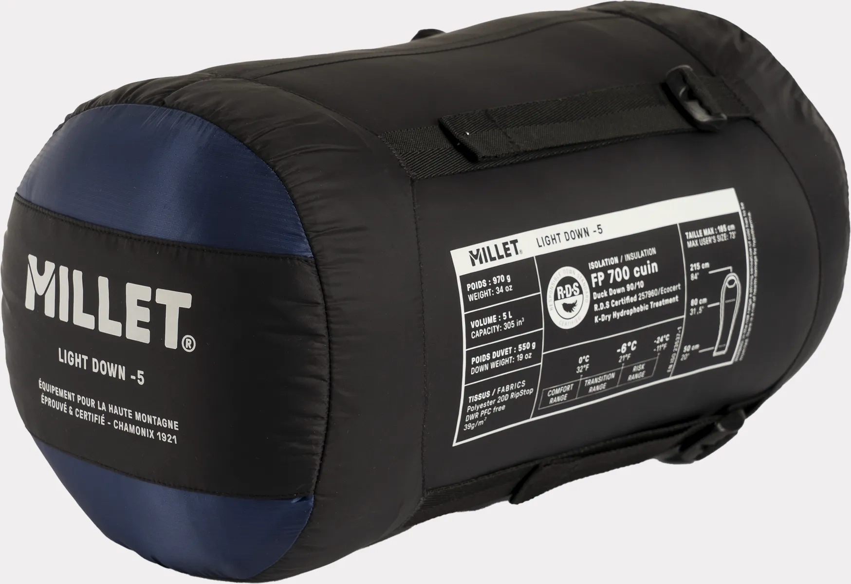 Light Down -5 Reg Blue Depths 0°/-5° Gauche | Millet