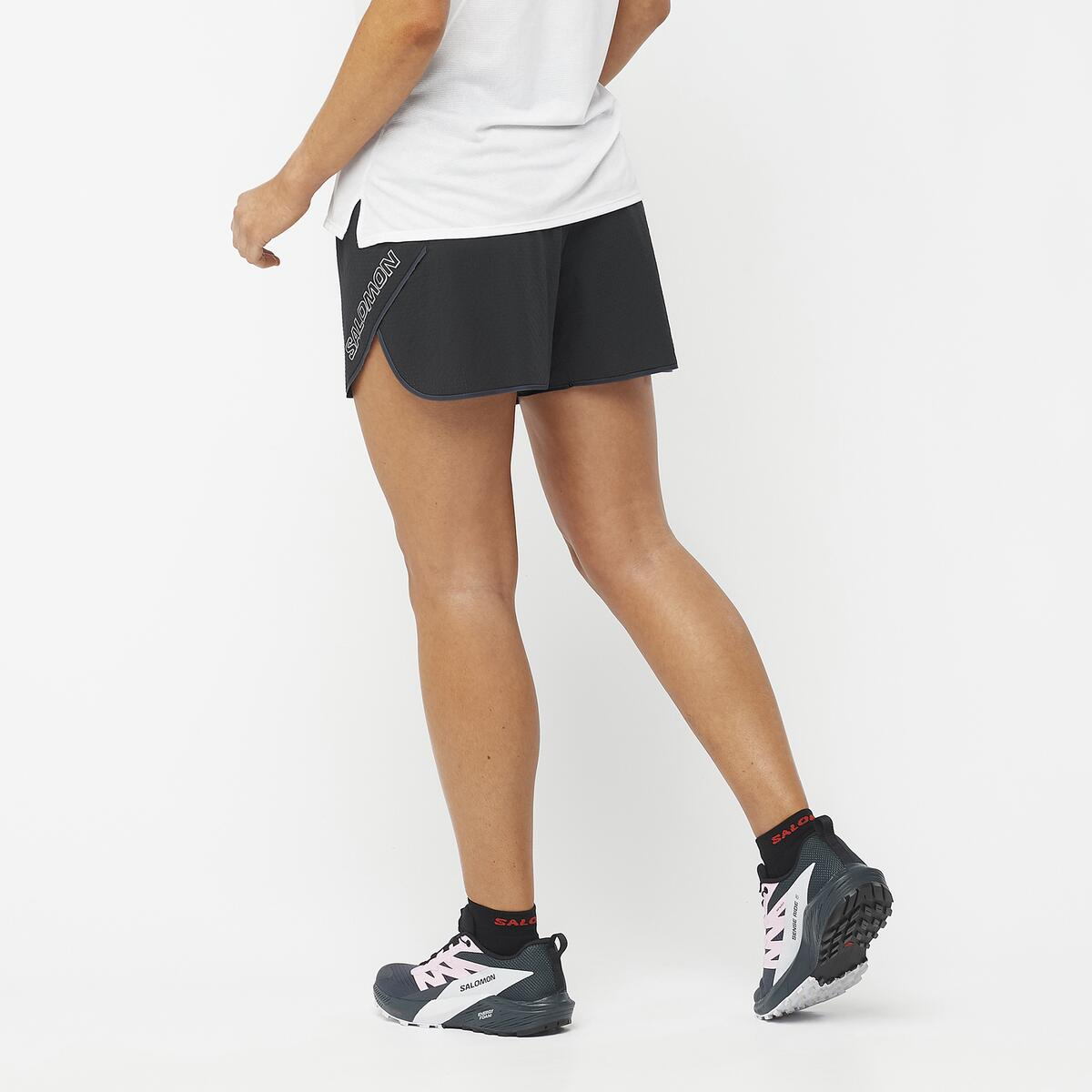 Short Femme Sense Aero 5" Deep Black - Short | Salomon