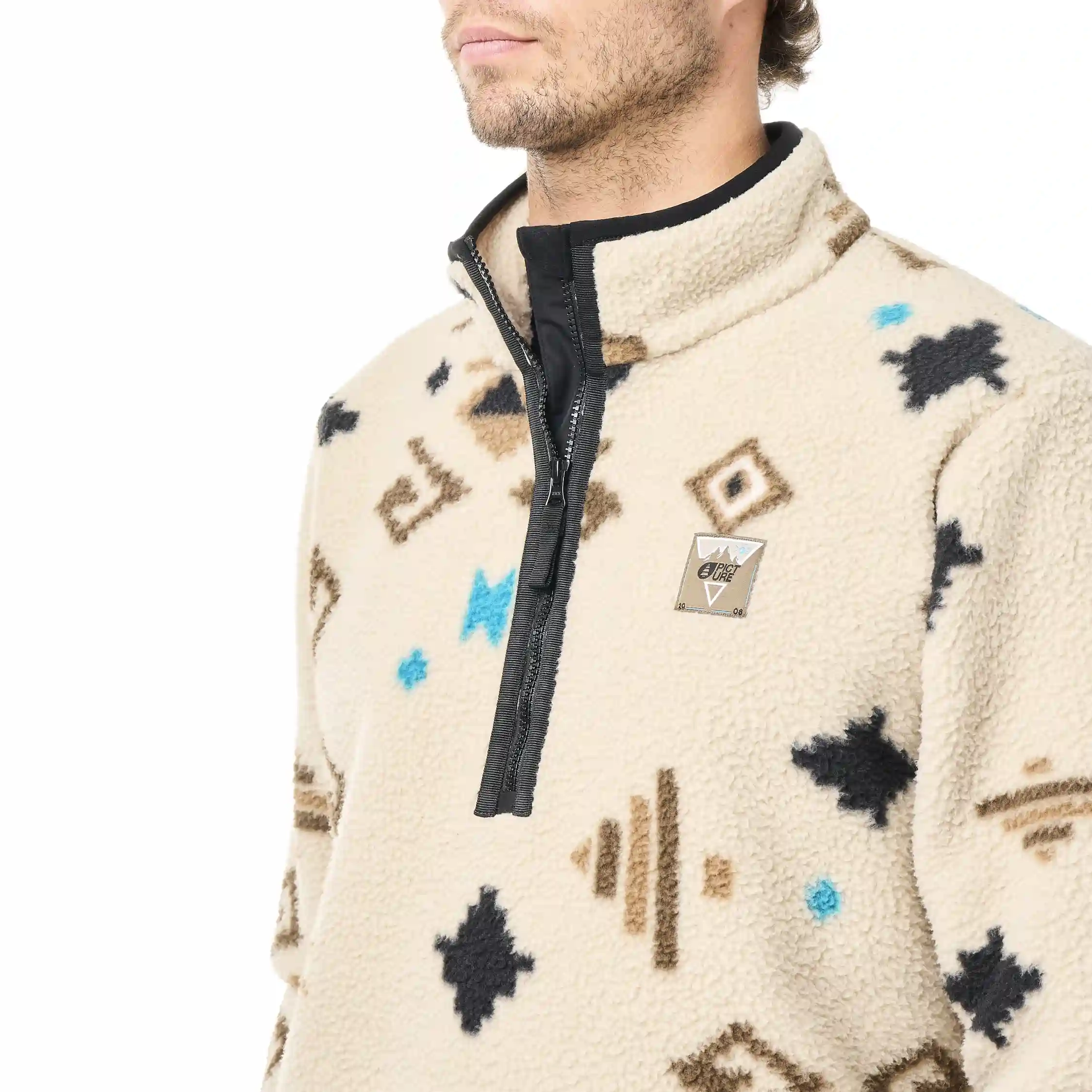 Kimag Printed 1/4 Fleece Emerald Print - Polaire | Picture Organic Clothing