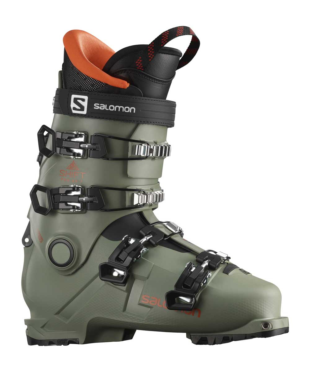 Shift Pro 80 At Junior Oil Green / Black / Orange | Salomon
