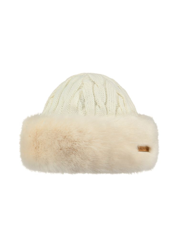 Bonnet Fourrure Fur Cable Femme Blanc - Bonnet | Barts