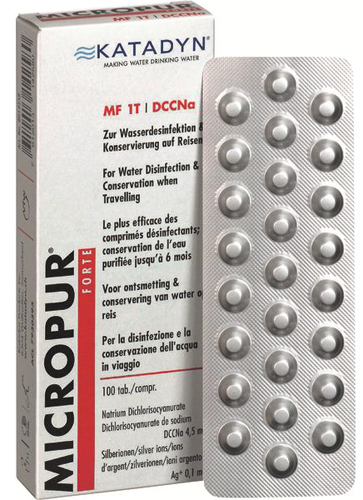 Forte 100 Comprimes Micropur - Pastilles Eau | Katadyn