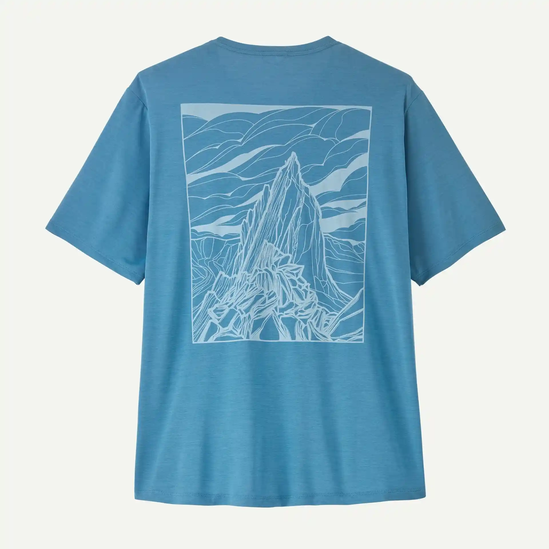T-Shirt Cap Cool Daily Cloud Crag Shore Blue Light Shore - Tee Shirt Mc | Patagonia