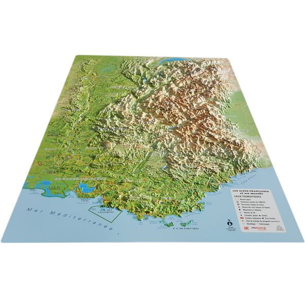 Les Alpes Françaises Et Ses Massifs Alpins - Cartes | 3dmap