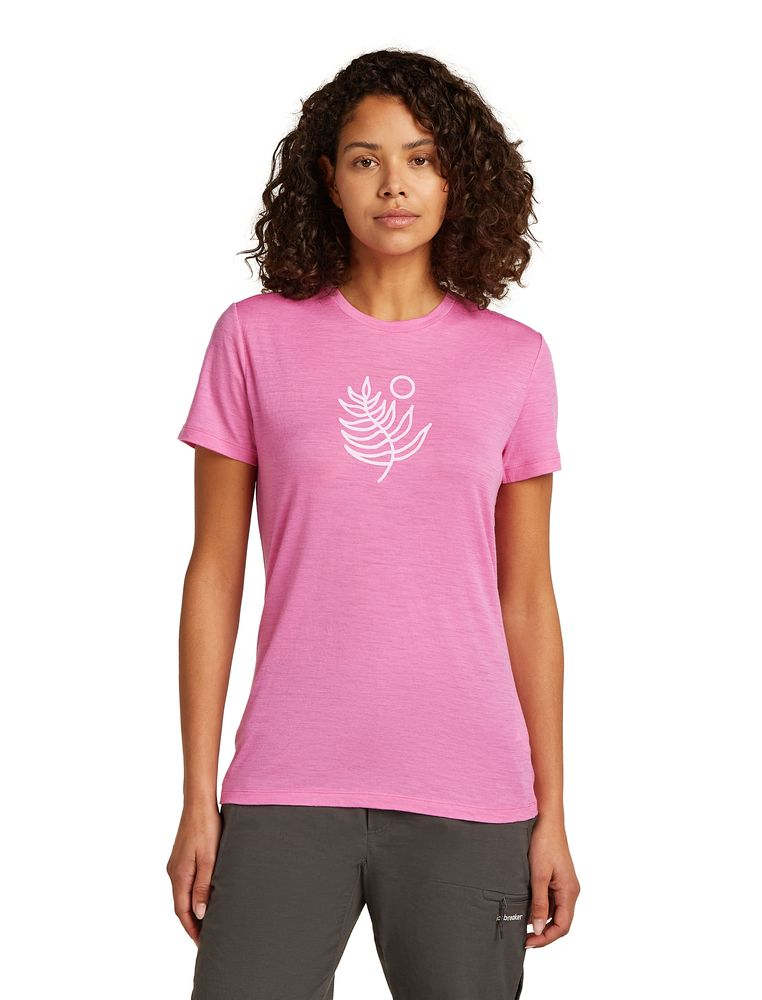 T-shirt Femme Merino 150 Tech Lite Fresh Fern Pop | Icebreaker