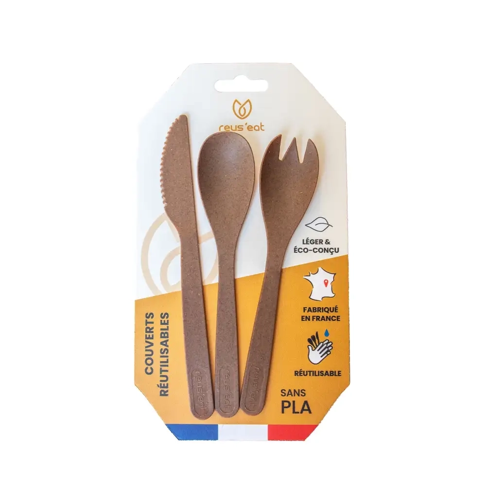 Set 3 Couverts Reutilsables Eco-concus - Couverts | Reus'eat