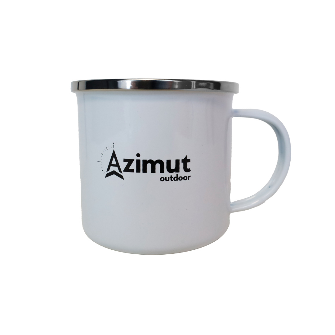 Mug Emaille Marmotte Morning Routine | Azimut Outdoor