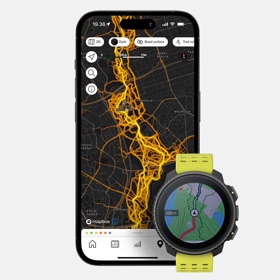Vertical Black Lime - Gps Running | Suunto