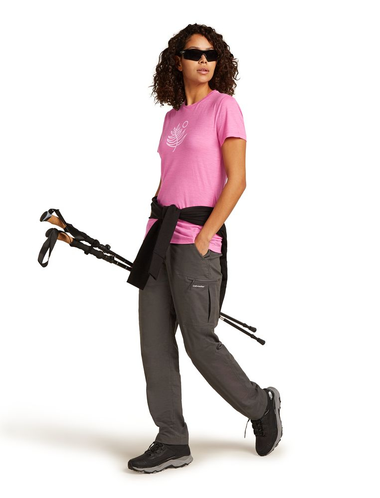 T-shirt Femme Merino 150 Tech Lite Fresh Fern Pop | Icebreaker