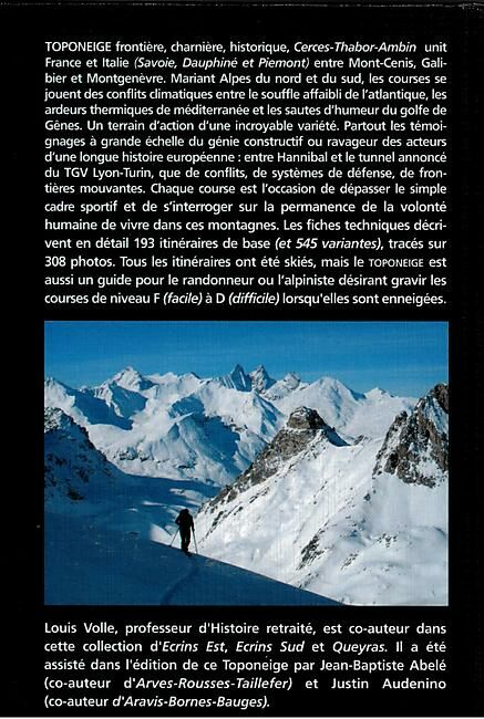 Cerces Thabor Ambin  Topo Neige - Topo | Volopress