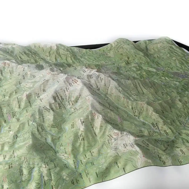 Carte En Relief Massif Du Canigou | Deniveles Editions