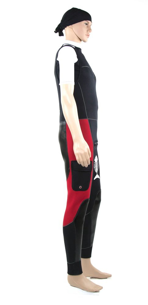Pantalon Long John Guide Rouge 5mm - Combinaison | Vade Retro