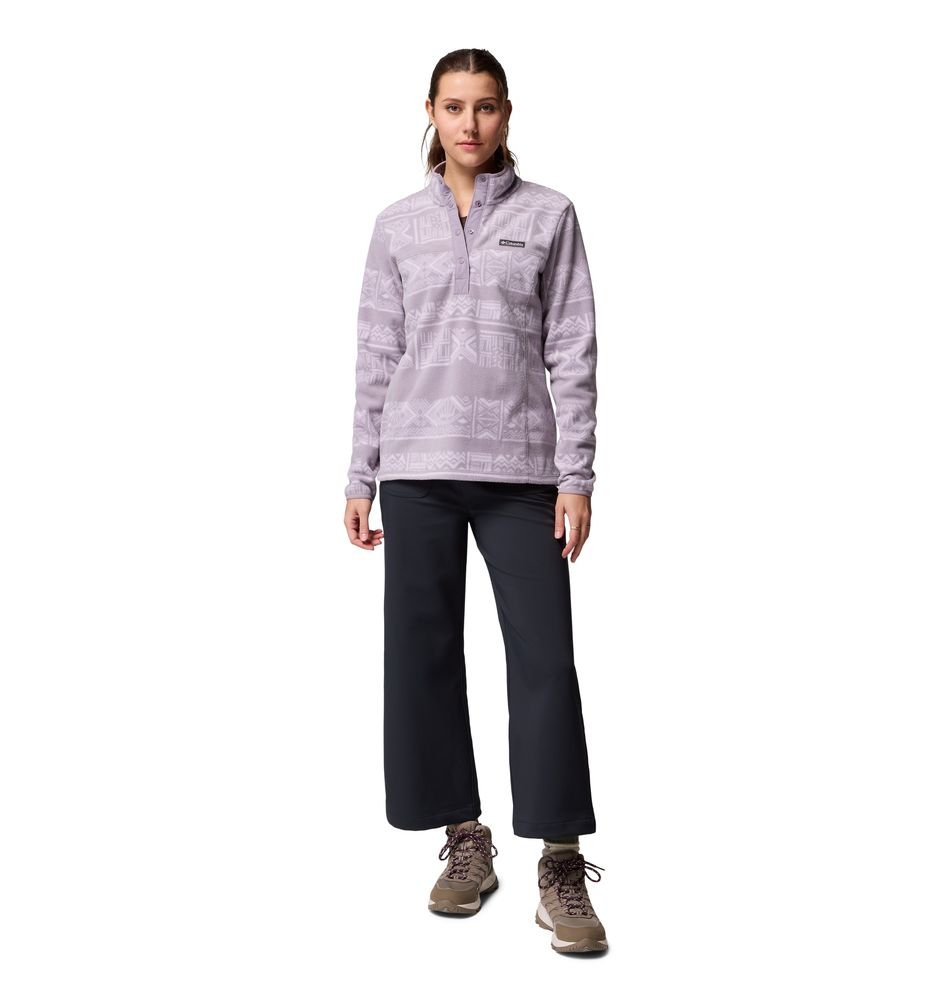 Polaire Femme Benton Springs Printed Shale Purple Dechutes Grey