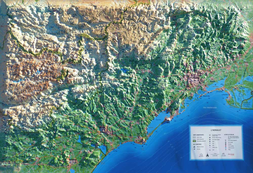 L'herault - Cartes | 3dmap