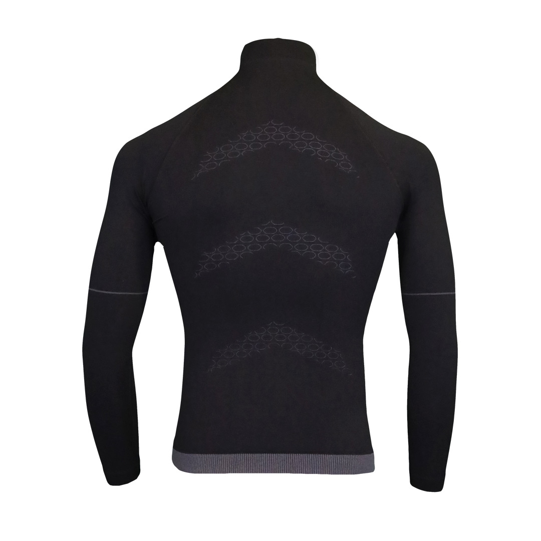 Men Seamless T-shirt North Pole Black | Azimut Outdoor
