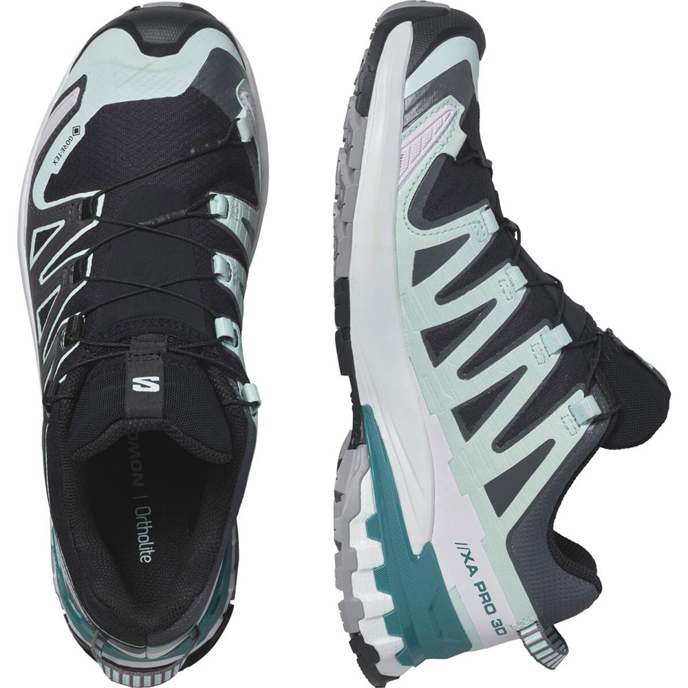 Xa Pro 3d V9 Gtx Femme Black / Bleached Aqua / Harbor Blue | Salomon
