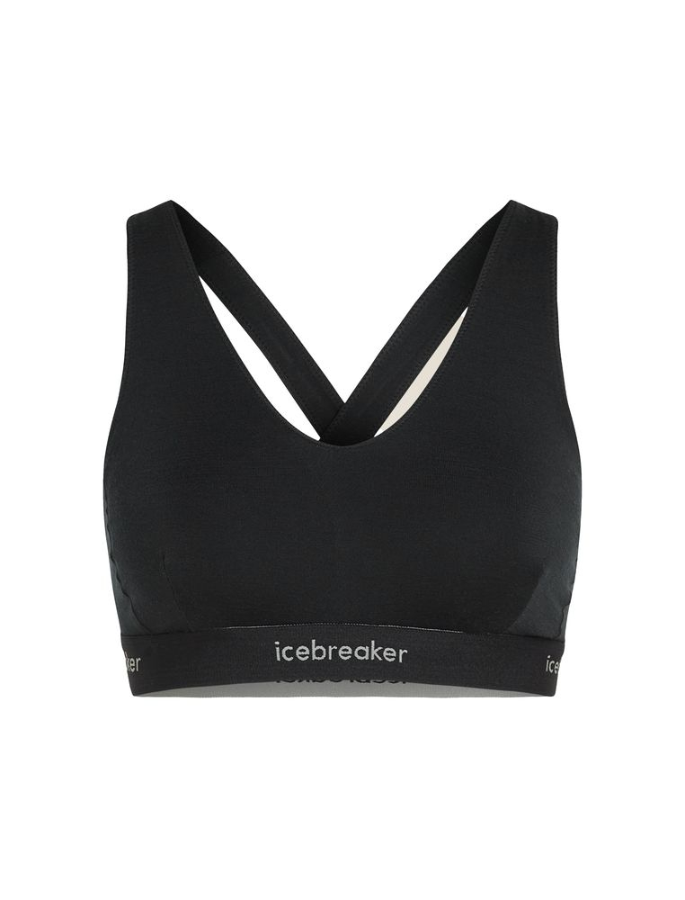 Brassiere Mer 125 Cool-lite Sprite Racerback Black | Icebreaker