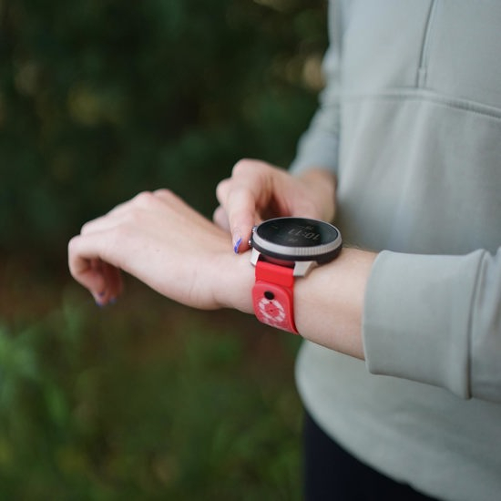 22mm Athletic 5 Silicone Lava Red S+m - Accessoire Gps | Suunto