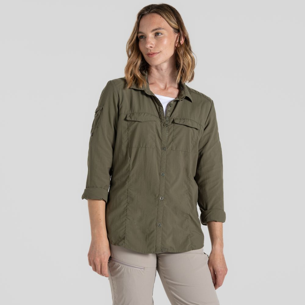 Chemise Femme Nosilife Adventure III Wild Olive | Craghoppers