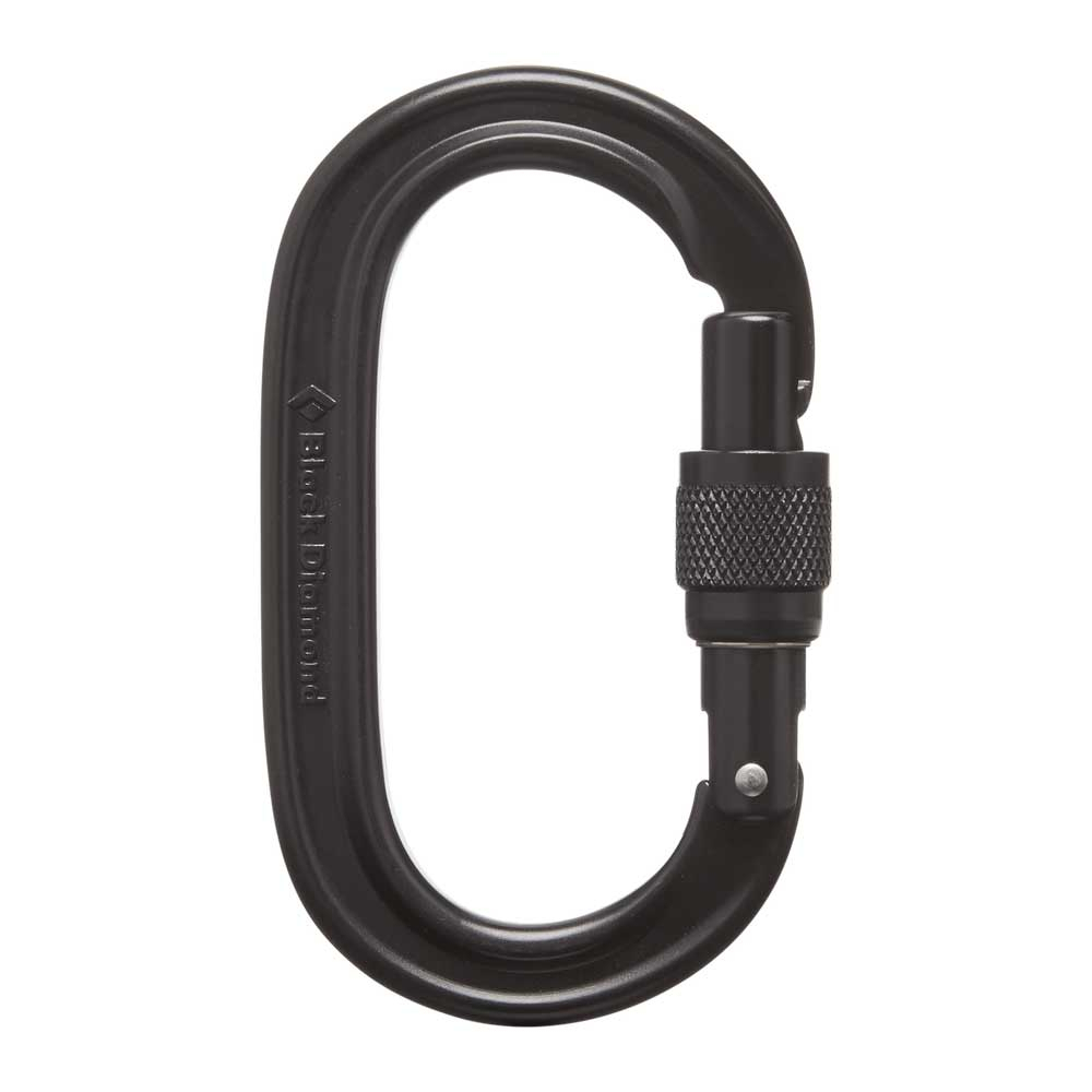 Oval Keylock Screwgate Black - Mousqueton Secu Oval | Black Diamond