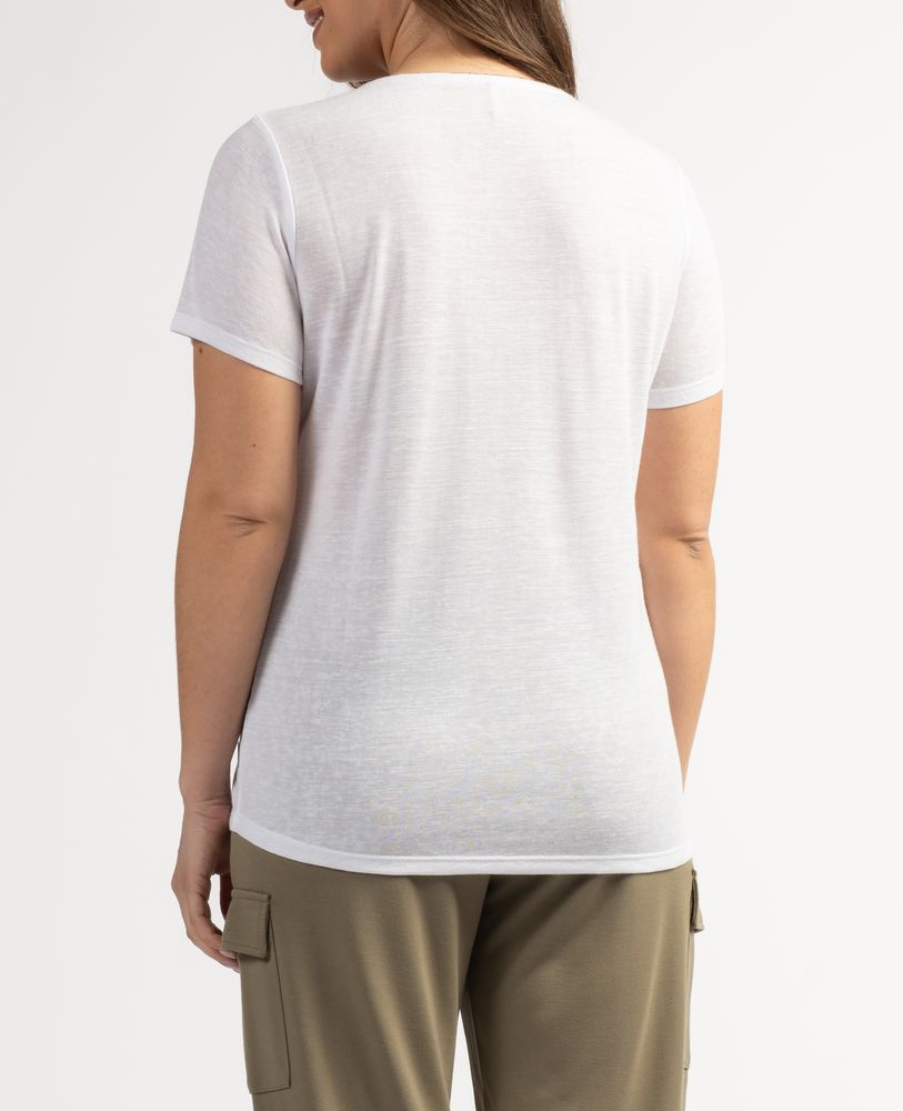 T-shirt Femme Perel Ecru - Tee Shirt Mc | Sun Valley