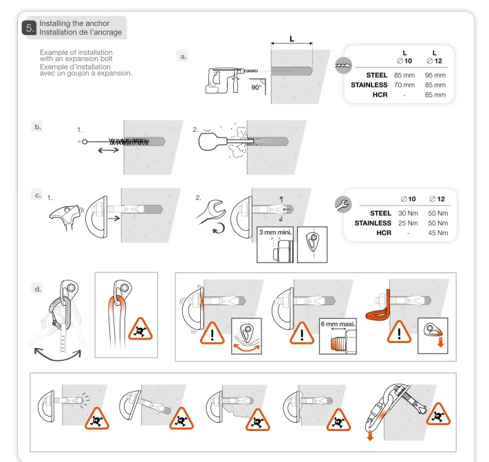 Plaquette Coeur  Steel 10mm - Amarrage | Petzl