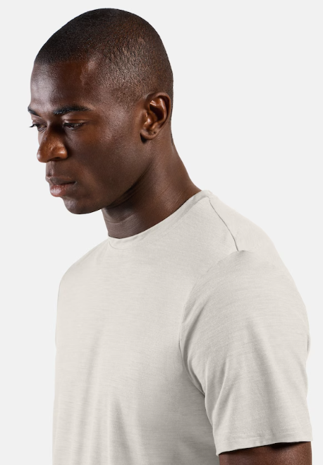 Merino Tencel Plain T-shirt Gardenia - Tee Shirt Mc | Odlo