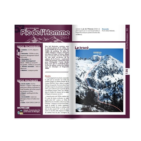 100% Ski De Rando Ariège-pyrénées - Librairie | 3 Sup Editions