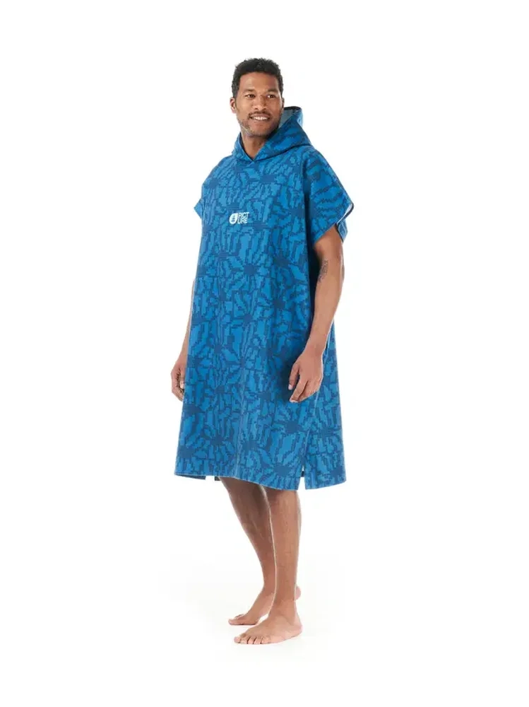 Poncho Tasman Blue Flower Print - Poncho | Picture Organic Clothing