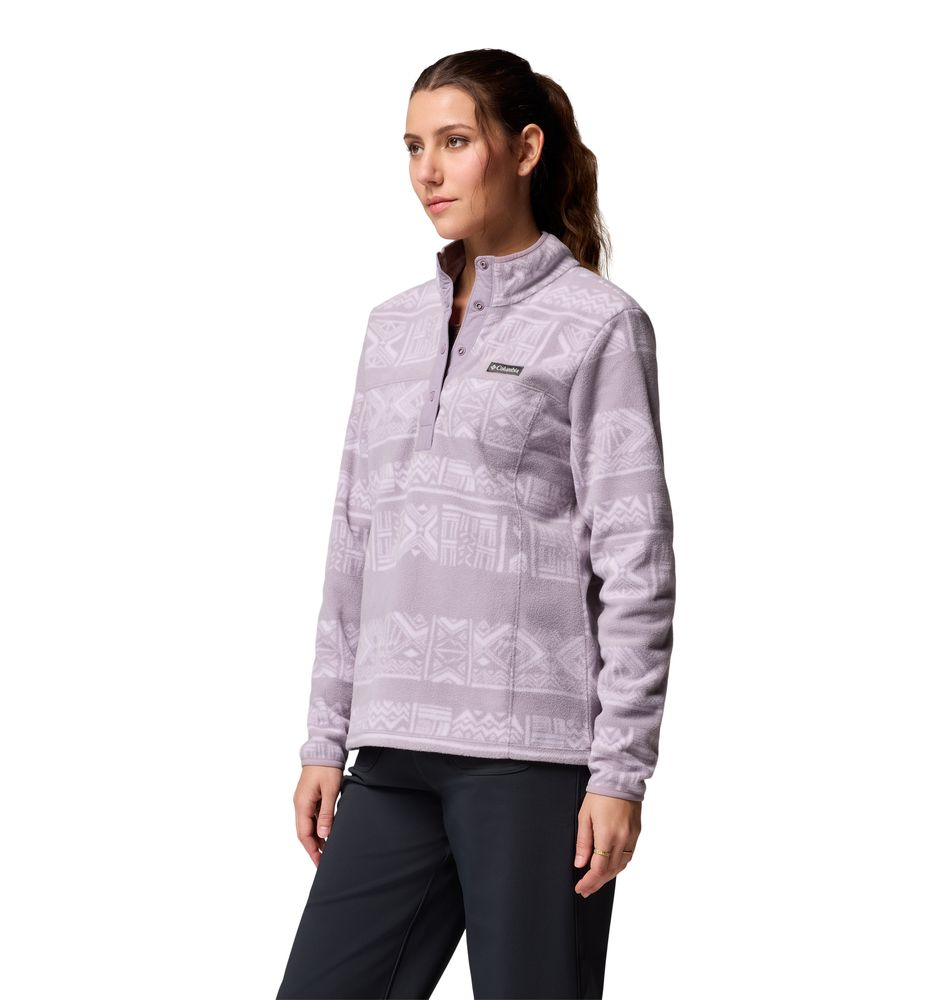Polaire Femme Benton Springs Printed Shale Purple Dechutes Grey