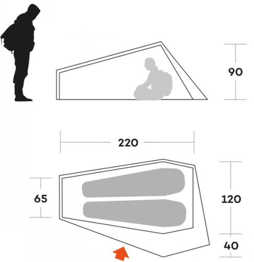 Piuma 2 Oil Blue - Tente | Ferrino