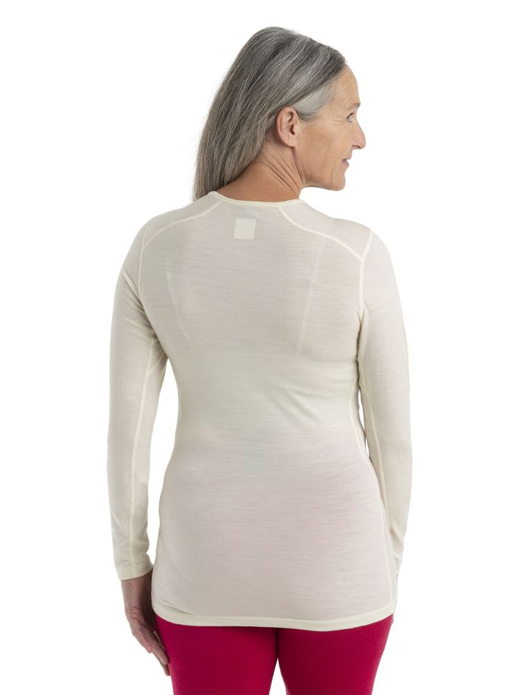 T-shirt Femme 200 Oasis Ls Crewe Undyed - Tee Shirt Ml | Icebreaker