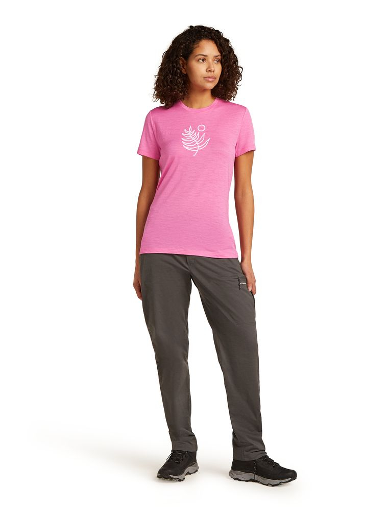 T-shirt Femme Merino 150 Tech Lite Fresh Fern Pop | Icebreaker