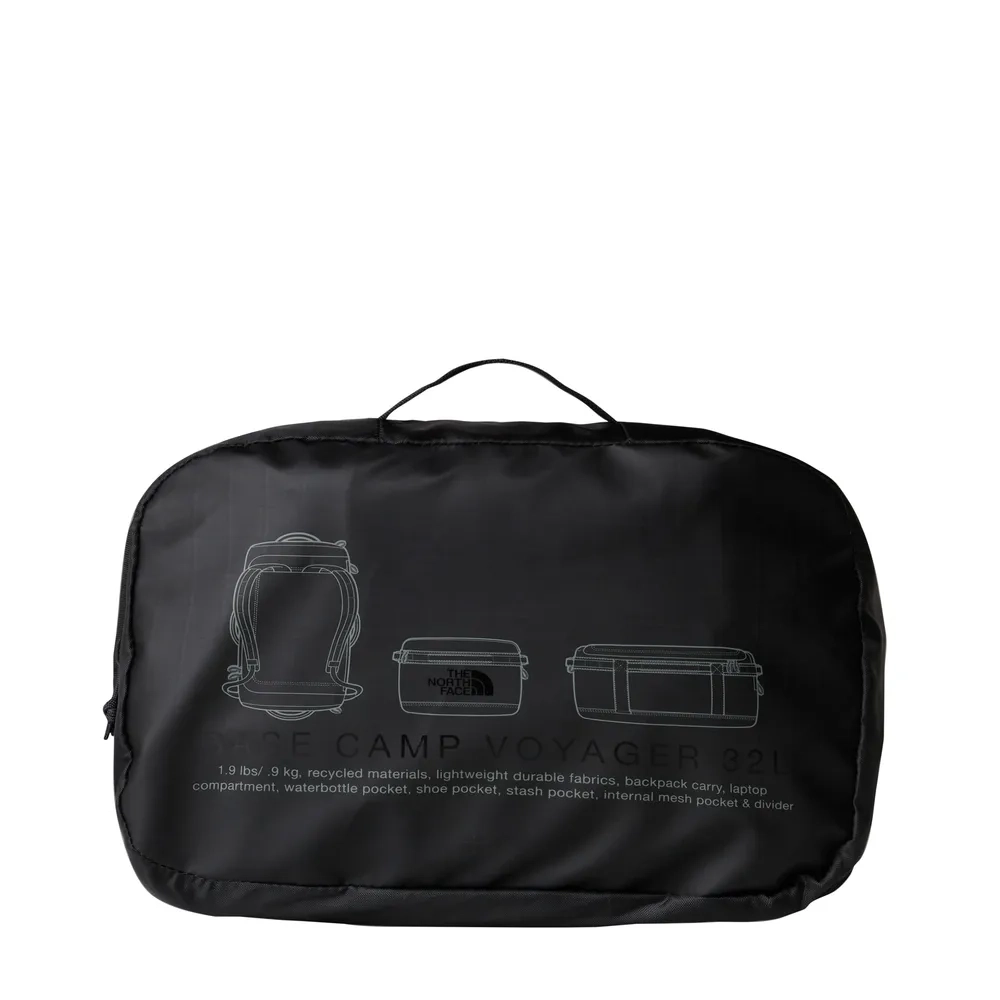 Base Camp Voyager Duffel 32l Black Asphalt Grey | The North Face