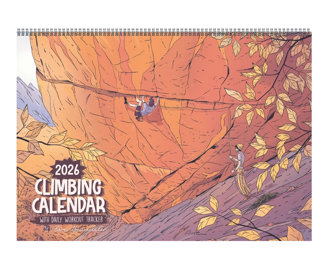 2026 Climbing Calendar With Daily Workout Tracker - Librairie