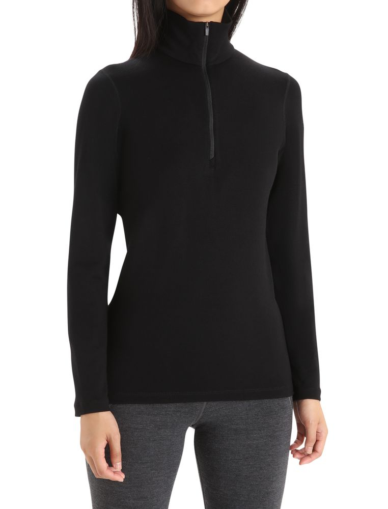 T-shirt Femme 260 Tech 1/2 Zip Noir