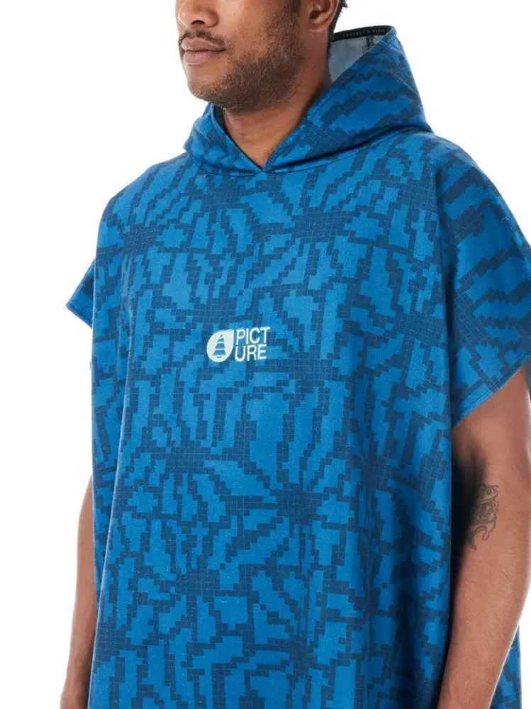 Poncho Tasman Blue Flower Print - Poncho | Picture Organic Clothing