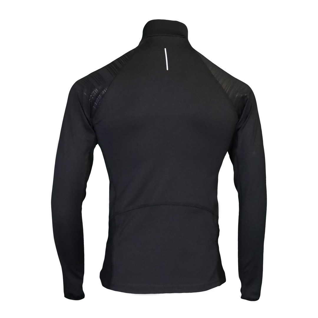 Men Fleece 1/2 Zip Top Trail+ Black - Tee Shirt Ml | Impulse Outdoor