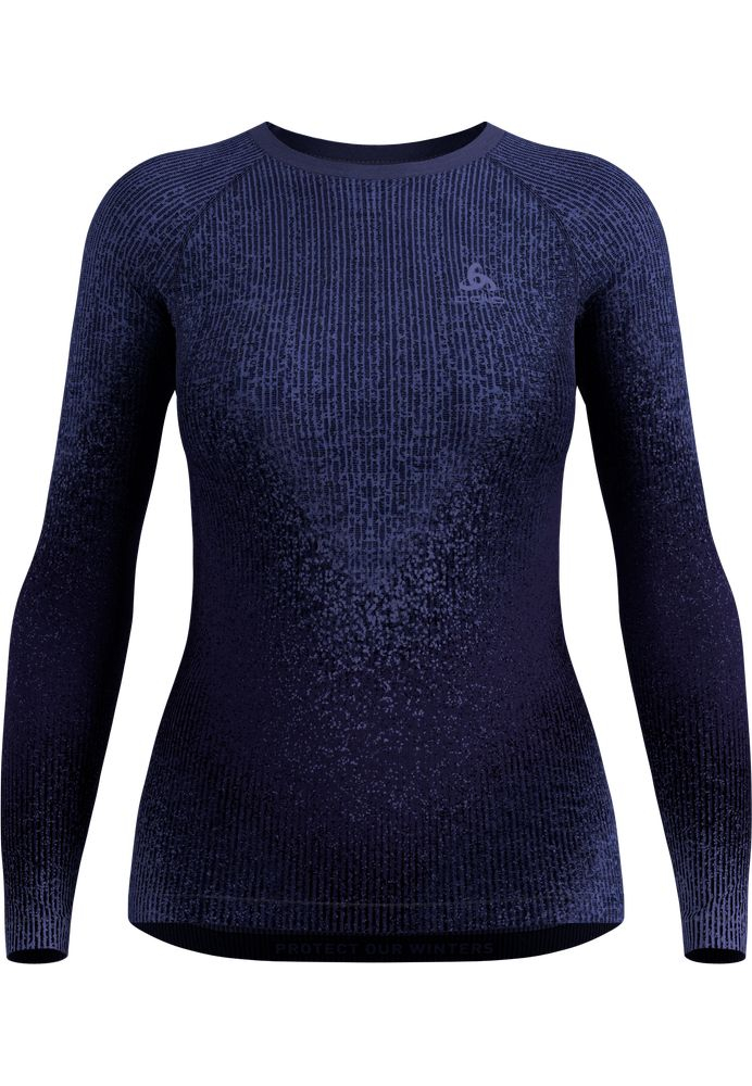 T-shirt Femme Top Crew Performance Warm Blackcomb Skipper Blue
