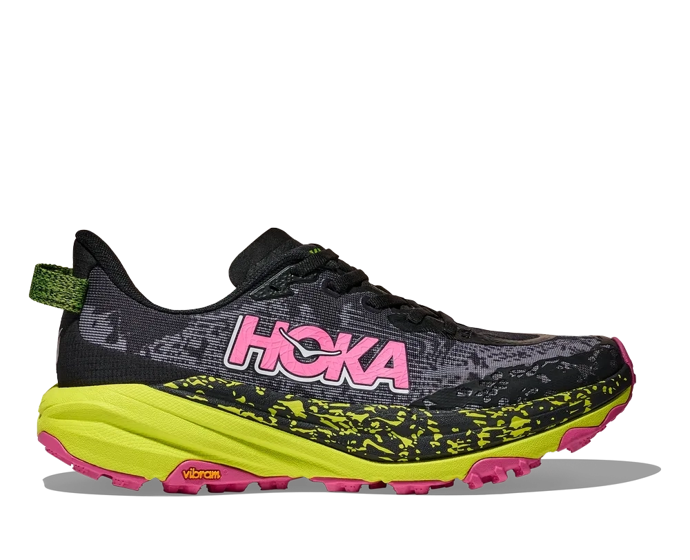 Speedgoat 6 Femme Black Neon Citrus - Chaussures | Hoka