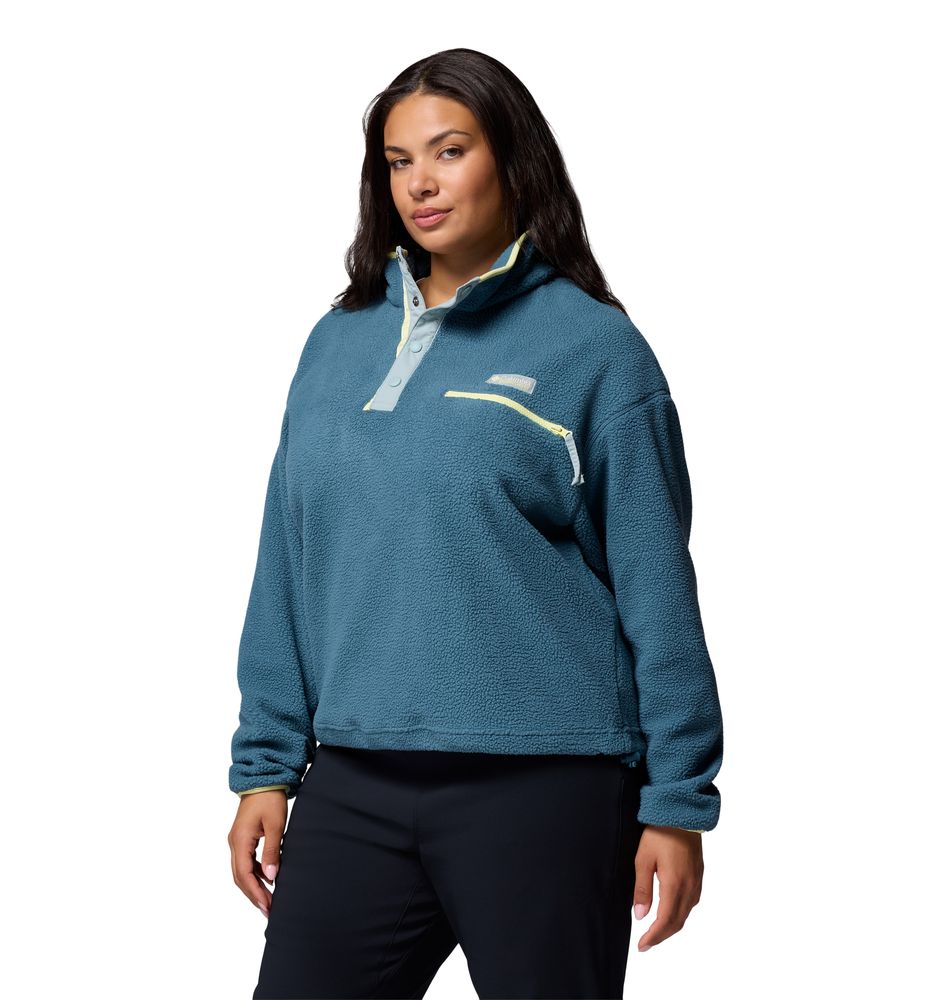 Polaire Femme Helvetia II Cropped Everblue Crushed Blue - Polaire