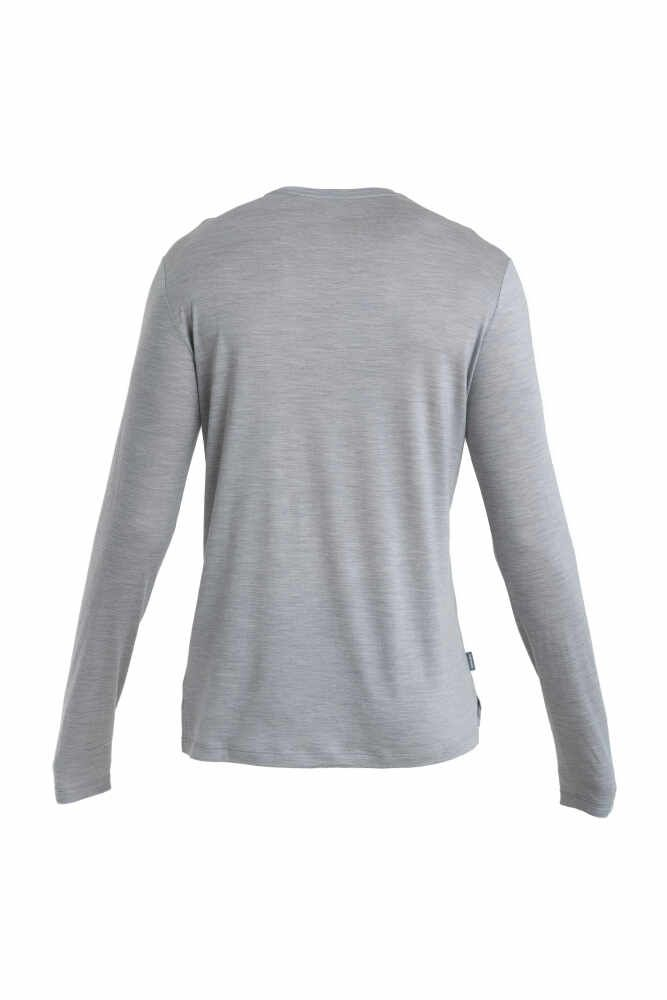 M Mer 125 Cool-lite Sphere III Ls T-shirt Metro Hthr | Icebreaker