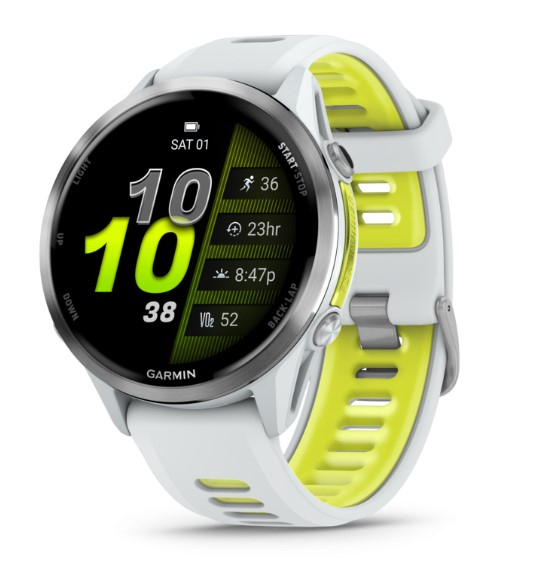 Forerunner 970 Whitestone / Amp Yellow - Gps | Garmin