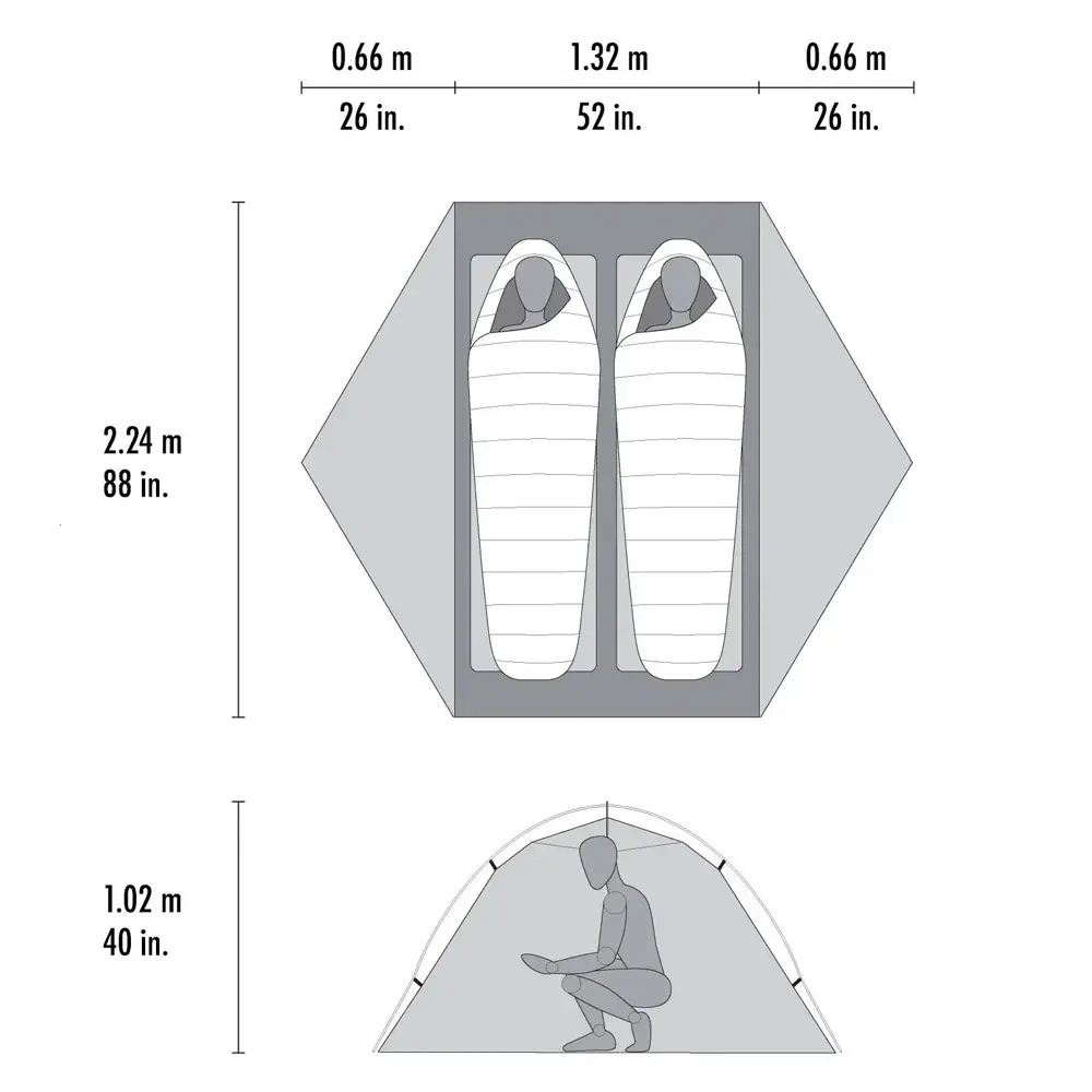 Hubba Hubba Lt 2p Verte - Tente | Msr