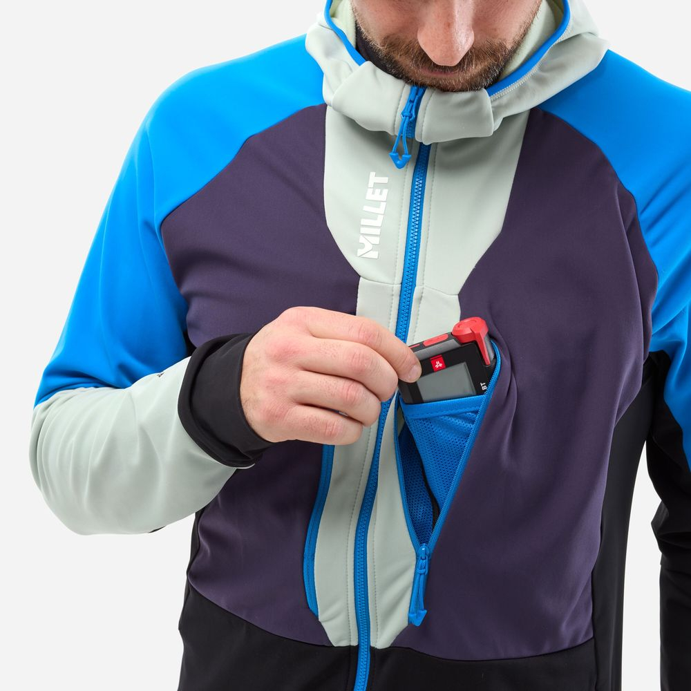 Polaire Pierra Ment Hoodie Purple Velvet Seaweed - Veste | Millet