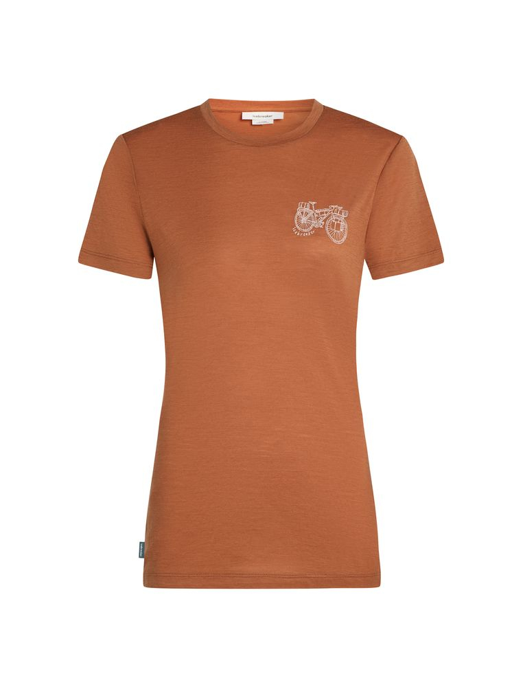 T-shirt Femme Merino 150 Tech Lite Adventure Ride Dusty Clay - Tee Shirt Mc