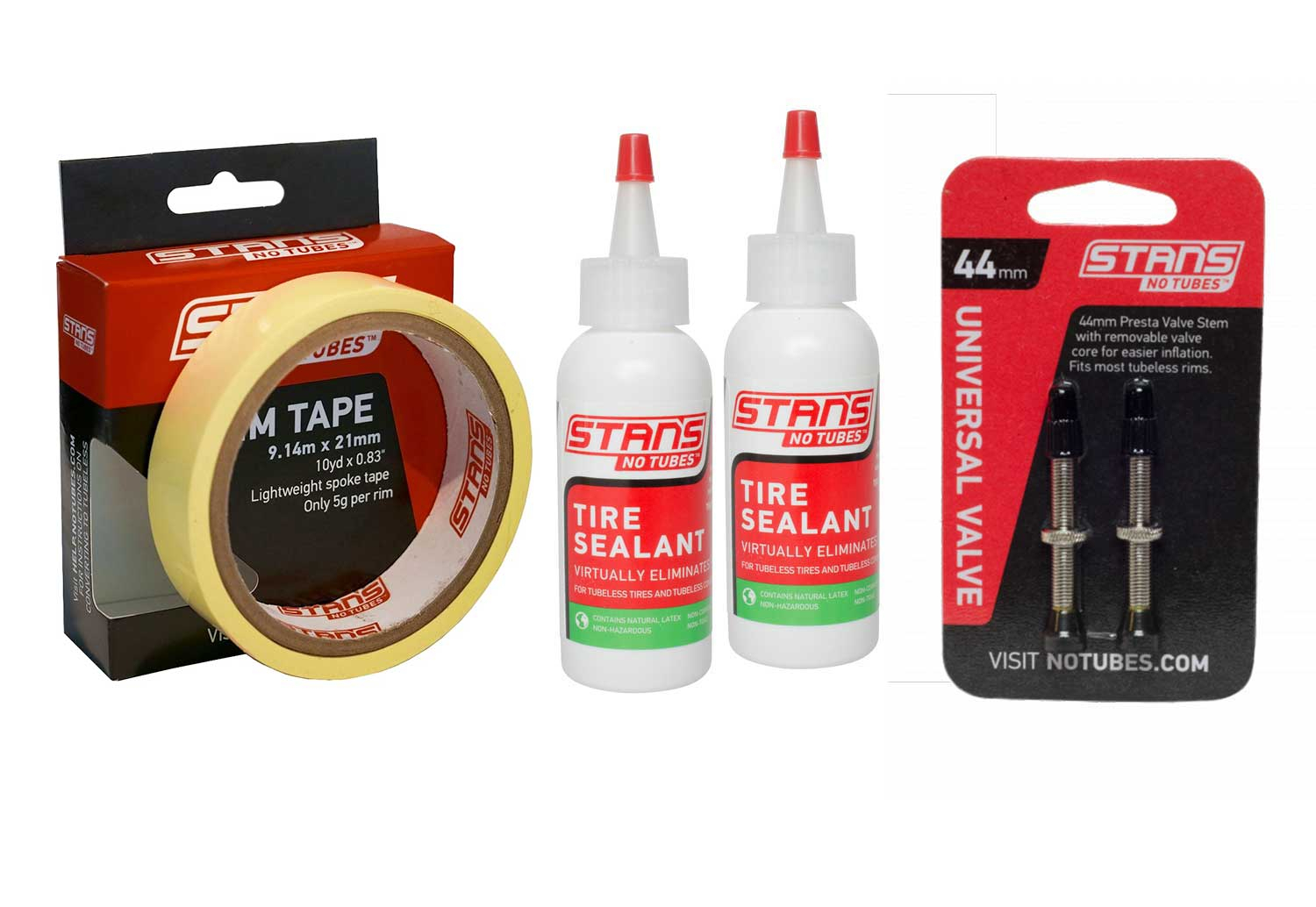 Kit Tubeless 21mmx9.14m - Gonflage | Notubes
