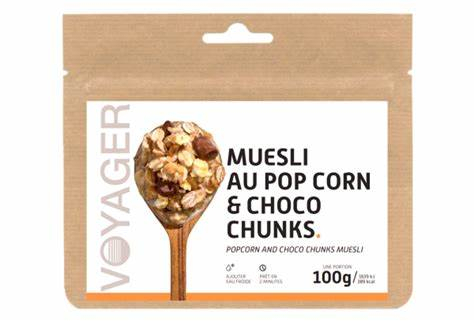 Muesli Pop Corn Choco Chunks - Repas Lyophilise | Voyager