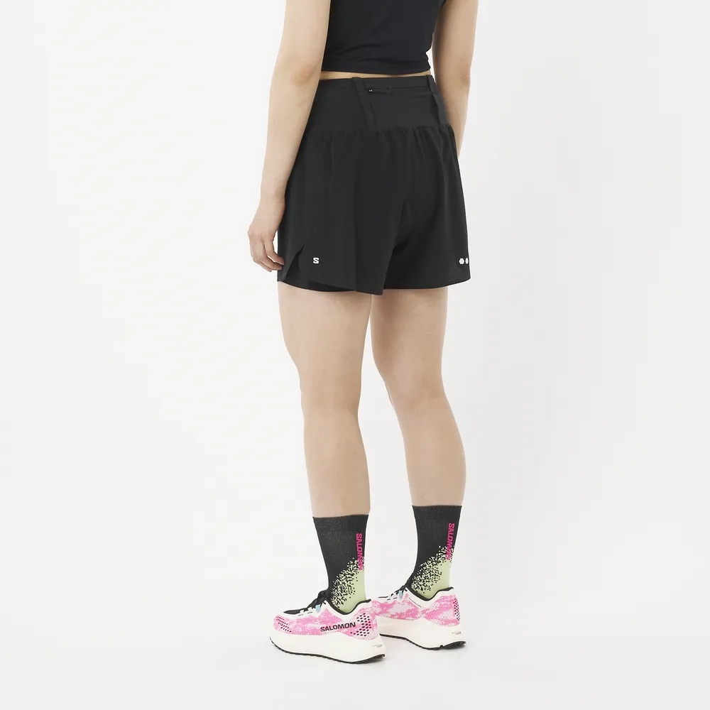 Short Femme Sense Aero 2in1 Deep Black - Short | Salomon